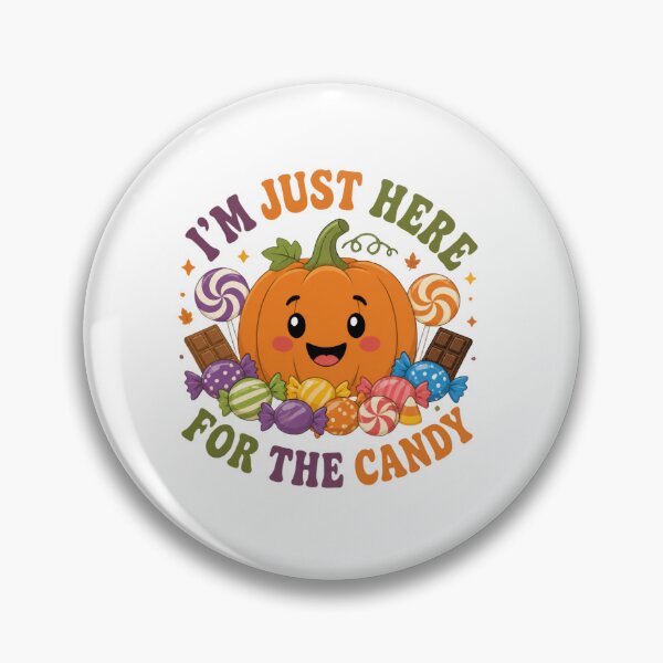 Item preview, Im Just Here For The Candy Cute Pumpkin Autumn Art designed and sold by Créative touche .