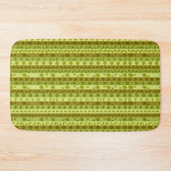 Item preview, Green Forest Fair Isle Acorn Mushroom Leaf Stripe designed and sold by FestivityFinds.