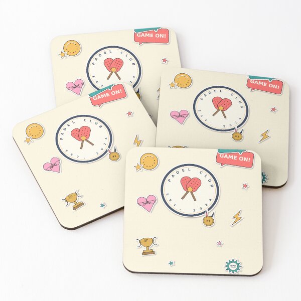 Item preview, Padel Sticker Sheet Collage Design designed and sold by CourtCultureHQ.