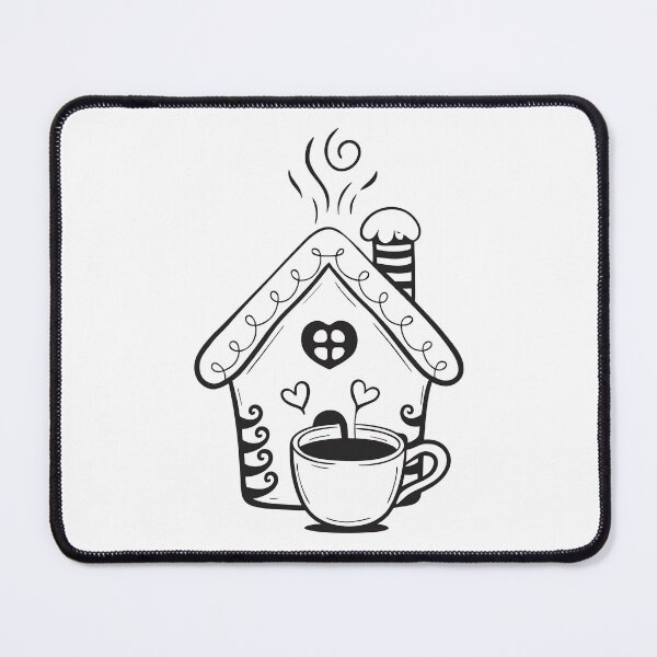 Item preview, Gingerbread House with Coffee Cute Christmas Gift 3 designed and sold by OneLine Studio.