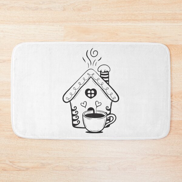Item preview, Gingerbread House with Coffee Cute Christmas Gift 3 designed and sold by OneLine Studio.