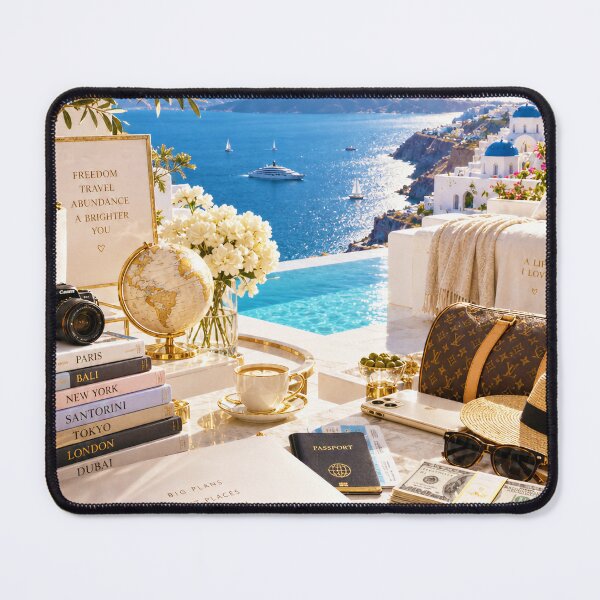 Item preview, Law Of Attraction Travel Manifestation Vision Board Poster designed and sold by VenusArt7.