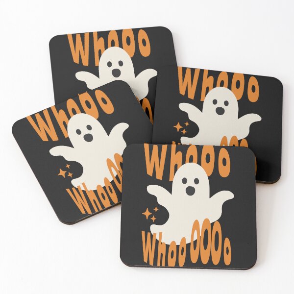 Item preview, Cute Ghost Whooo Whoooo Spooky Kawaii Halloween Illustration designed and sold by HYPNK.