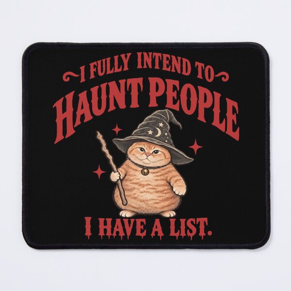 Item preview, I Fully Intend to Haunt People Shirt, Vintage Spooky Cat Graphic, Halloween Humor designed and sold by fyy-fcy-artwork.