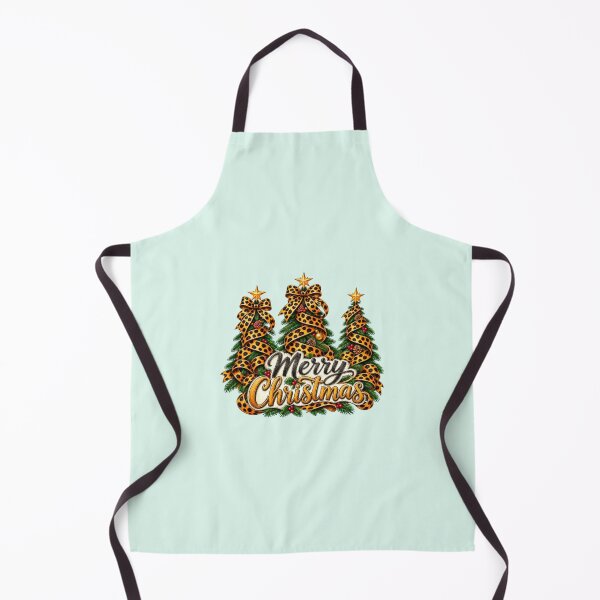 Item preview, Safari Christmas Tree Trio with Leopard Ribbon designed and sold by annenambiro.