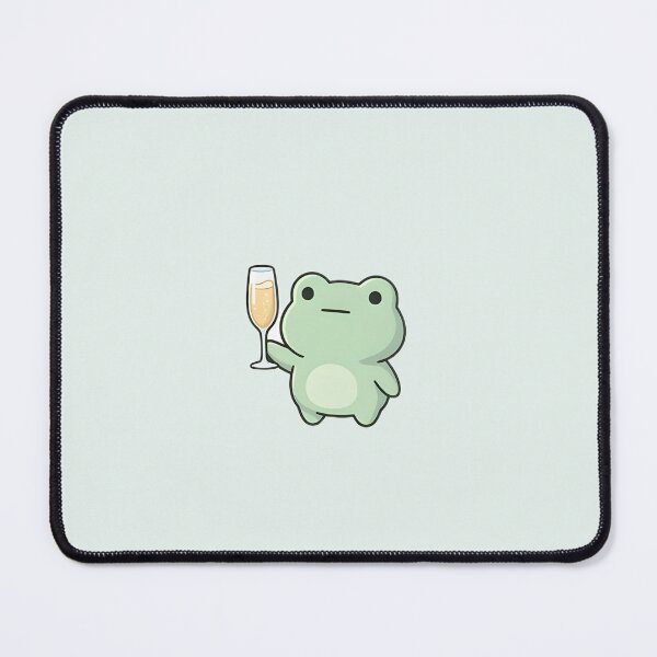 Item preview, Cute Kawaii frog having a drink designed and sold by pixellm.