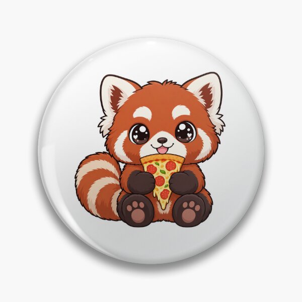 Item preview, Cute Kawaii Panda With Pizza designed and sold by Eternalski.