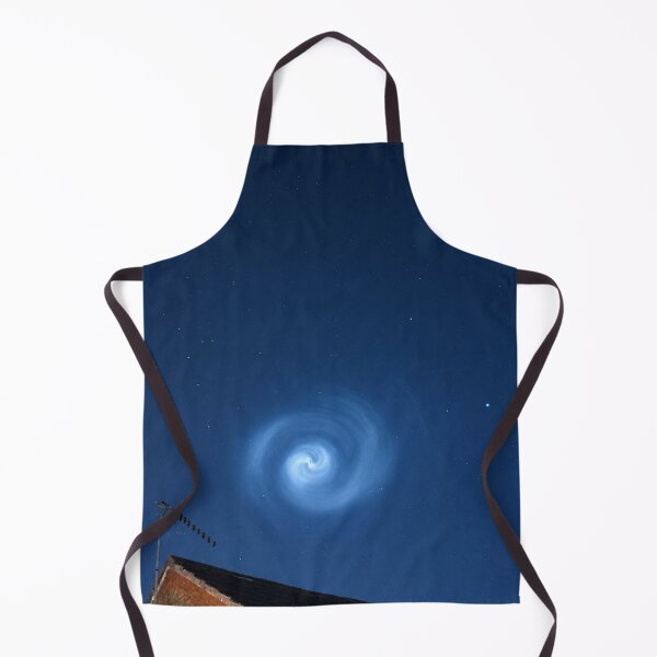 Item preview, Celestial Swirl, The SpaceX Rocket Spiral Phenomenon over the Rooftops designed and sold by Astute-Artio-Photography.