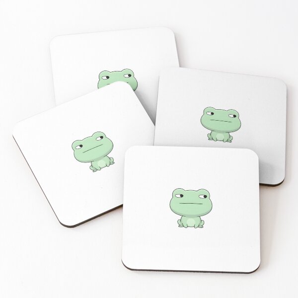 Item preview, Cute Kawaii frog giving side-eyes designed and sold by pixellm.
