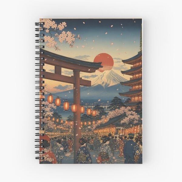 Item preview, Japanese Festival Landscape Art designed and sold by Glitchart66.