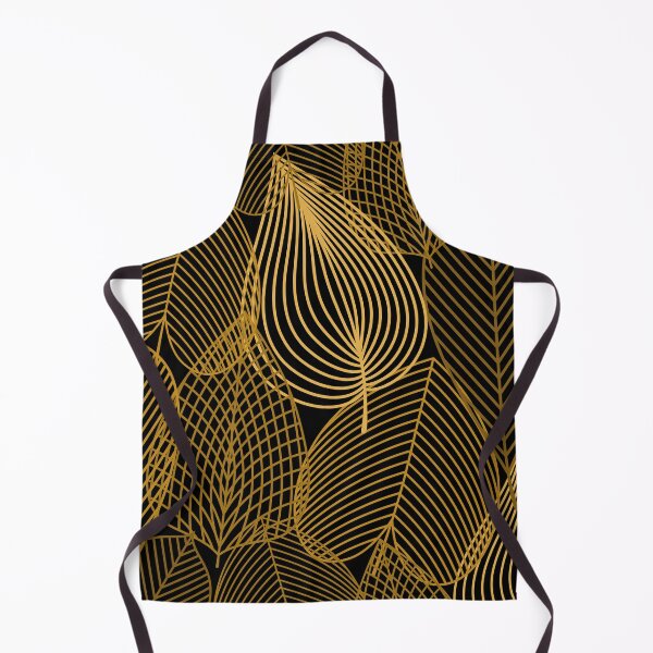 Item preview, Elegant Gold Line Art Leaf designed and sold by FestivityFinds.
