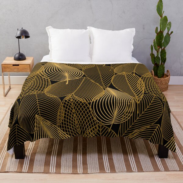 Item preview, Elegant Gold Line Art Leaf designed and sold by FestivityFinds.