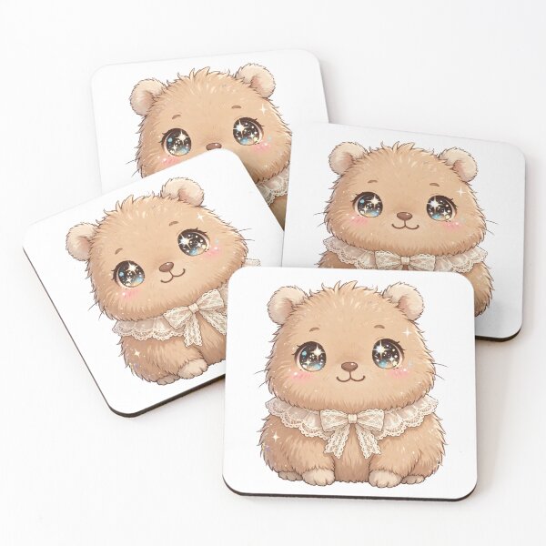 Item preview, Cute Capybara with beige lace bow designed and sold by priyankajustine.