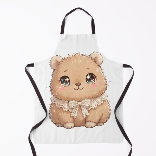 Item preview, Cute Capybara with beige lace bow designed and sold by priyankajustine.