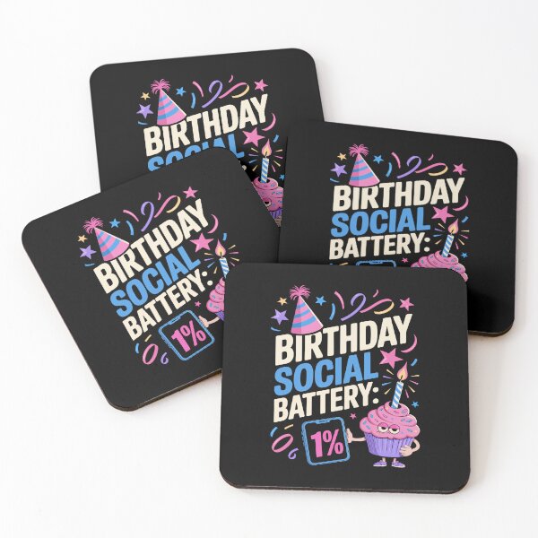 Item preview, BIRTHDAY SOCIAL BATTERY 1% designed and sold by jkrphoto.