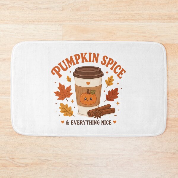 Item preview, Pumpkin Spice And Everything Nice Cute Fall Coffee Art designed and sold by Créative touche .