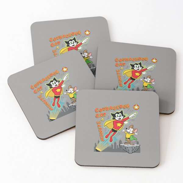 Item preview, Courageous Cat & Minute Mouse Retro Cartoon Tee-47 designed and sold by TadijBabic.