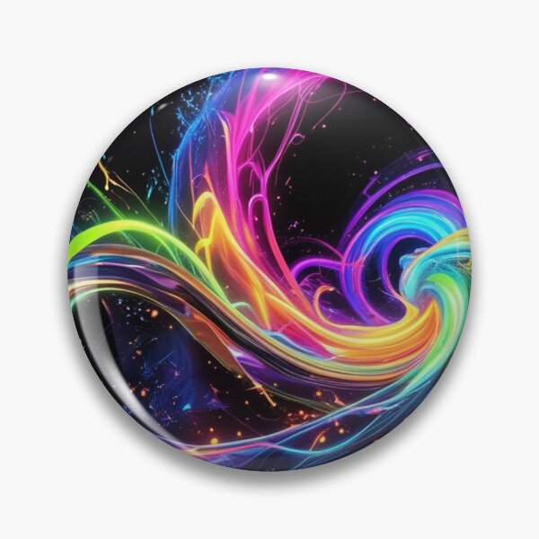 Item preview, Neon Rainbow Vortex – Vibrant Abstract Swirl Energy Wave Art. designed and sold by fbtrisha.