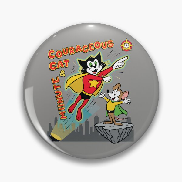 Item preview, Courageous Cat & Minute Mouse Retro Cartoon Tee-47 designed and sold by TadijBabic.