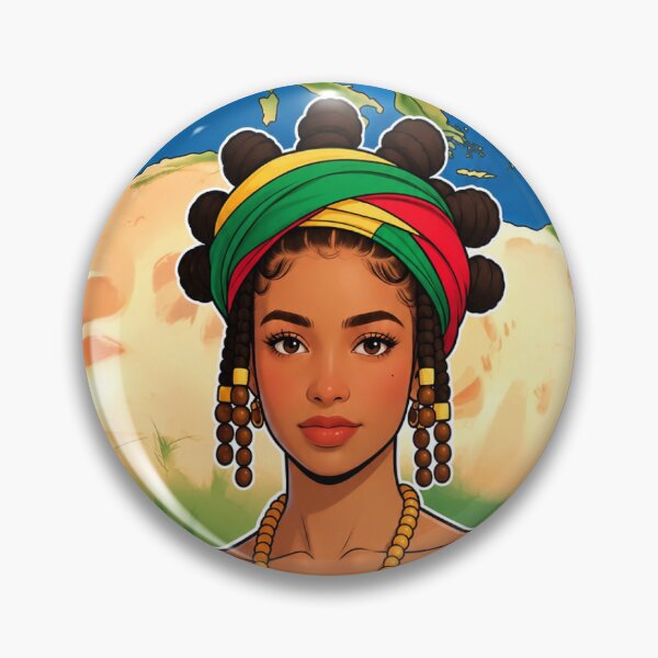 Item preview, African Heritage Woman | Traditional African Culture Map Graphic Tee designed and sold by GarnerSupplyCo.