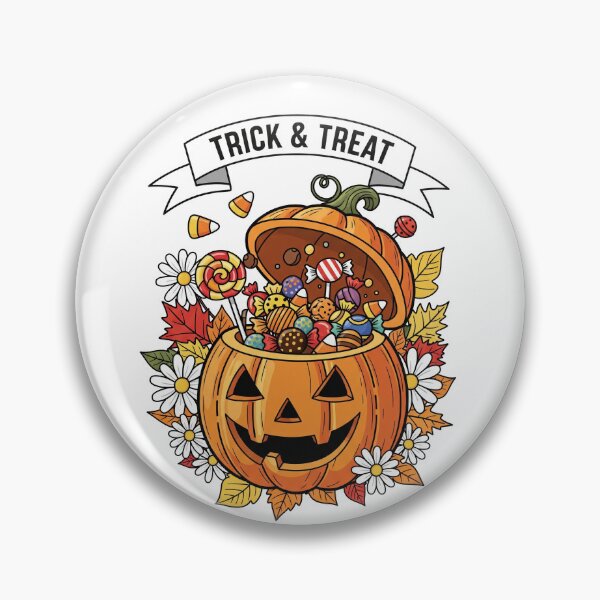 Item preview, Trick & Treat Pumpkin – Halloween Candy Floral Autumn Design designed and sold by Apex Designs.