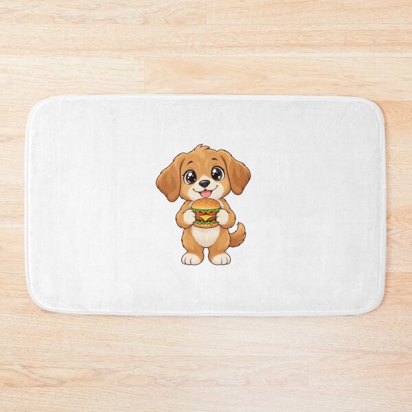 Item preview, Cute Kawaii Dog With Burger designed and sold by Eternalski.