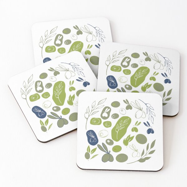 Item preview, Olive Branch and Botanical Leaves Hand Drawn Set designed and sold by Sagi Jane Art.