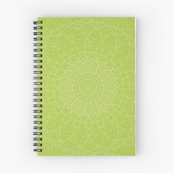 Item preview, Chartreuse Green Mandala with Radiating White Geometry designed and sold by tryandplay.