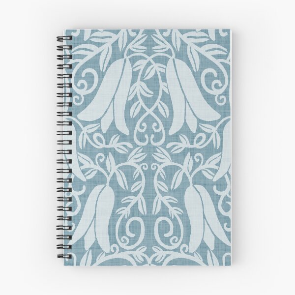 Item preview, Dusty denim blue Copihue bell flower vine Chile designed and sold by FrancesPoff.