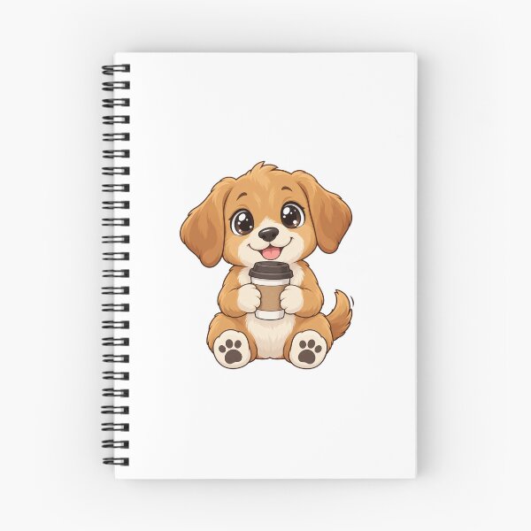 Item preview, Cute Kawaii Dog With Coffee designed and sold by Eternalski.