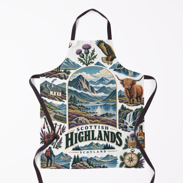 Item preview, Scottish Highlands Vintage Travel – Scotland Mountain & Loch Adventure designed and sold by ChicClicker.