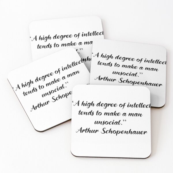 Item preview, Intellect Makes a Man Unsocial - Arthur Schopenhauer Quote designed and sold by 4ever-Undaunted.