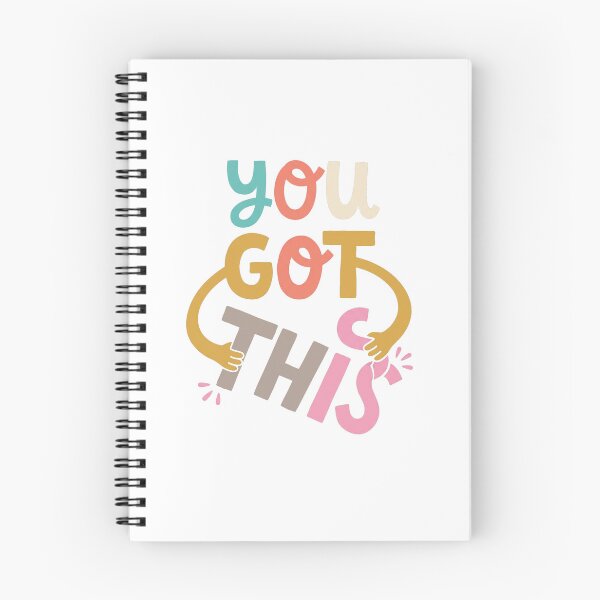 Item preview, You Got This – Colorful Retro Motivational Typography designed and sold by CreativeArtisanPrints Shop.