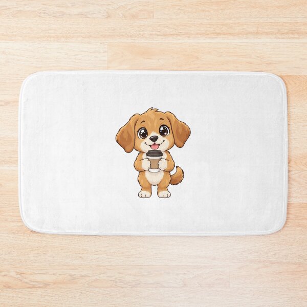 Item preview, Cute Kawaii Dog With Coffee designed and sold by Eternalski.