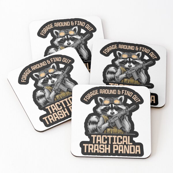 Item preview, Tactical Trash Panda Forage Around And Find Out Funny Raccoon designed and sold by JossDesign15.