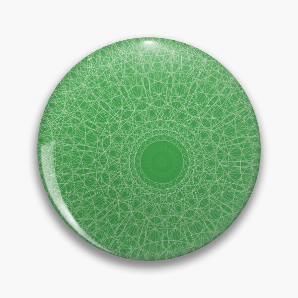 Item preview, Emerald Green Mandala with Interwoven Geometric Petals designed and sold by tryandplay.
