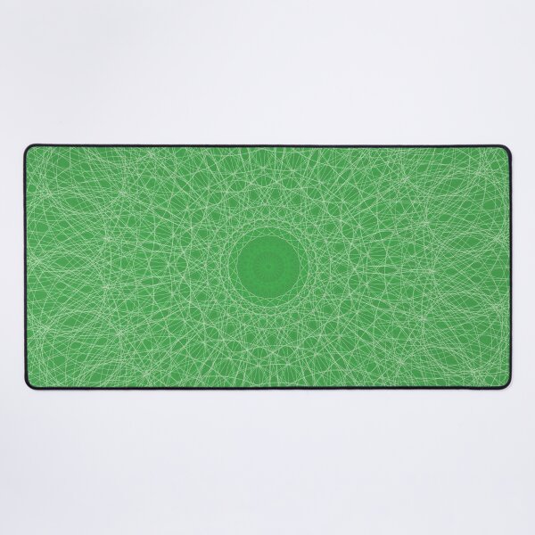 Item preview, Emerald Green Mandala with Interwoven Geometric Petals designed and sold by tryandplay.