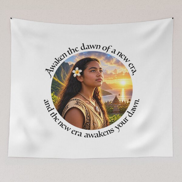Item preview, Polynesian Leadership Proverb - Awaken the dawn of a new era | Pacific Art designed and sold by ShakaLife.org.