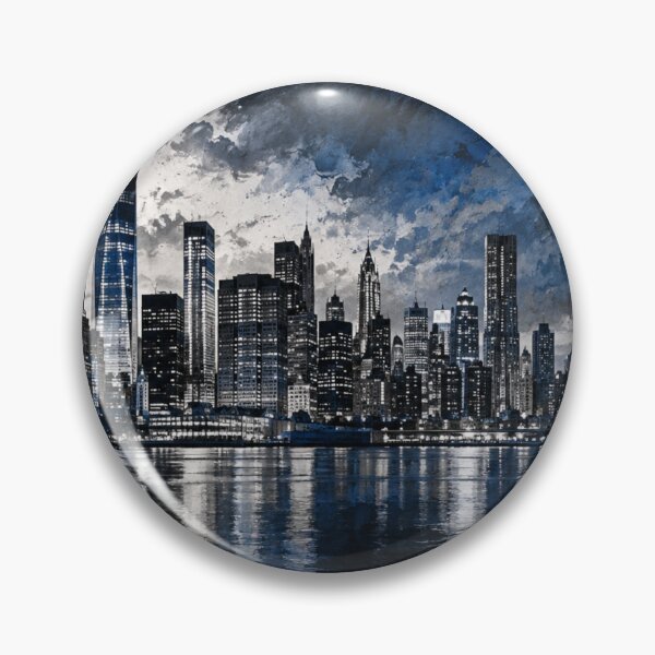 Item preview, New York Urban Skyline Print  designed and sold by Blue  Robin.