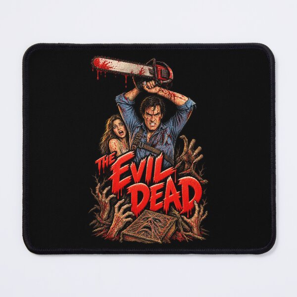 Item preview, The Evil Dead Vintage Horror Poster | Ash Williams Chainsaw | Deadites Horror Movie Art designed and sold by DopeyRobot.