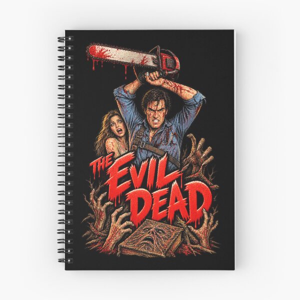 Item preview, The Evil Dead Vintage Horror Poster | Ash Williams Chainsaw | Deadites Horror Movie Art designed and sold by DopeyRobot.
