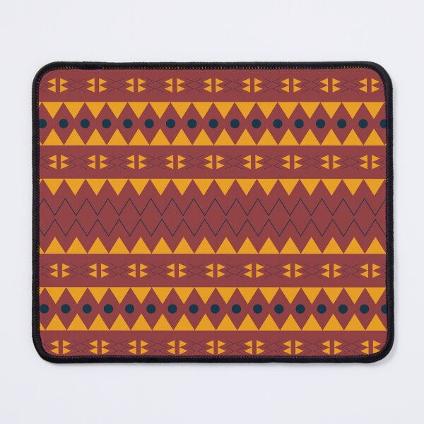 Item preview, Rustic Southwestern Tribal Geometric Rust Red Yellow designed and sold by FestivityFinds.