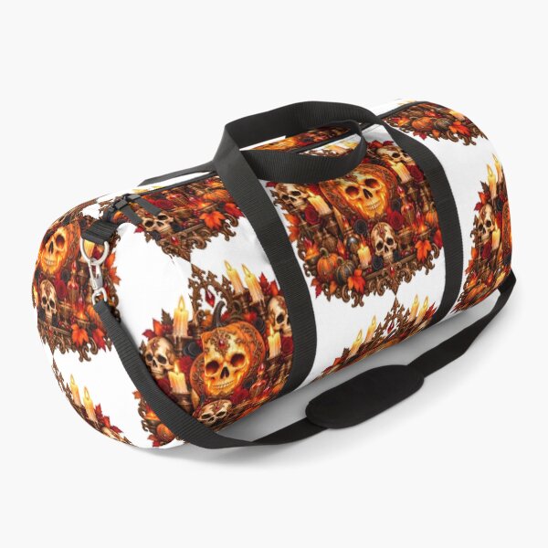 Item preview, Gilded Pumpkin Skull Altar – Gothic Halloween Emblem designed and sold by Clothes With Smiling Animals Walt Gral.