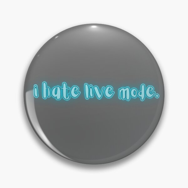 Item preview, "i hate live mode." [Blue] designed and sold by JAVbyBR.