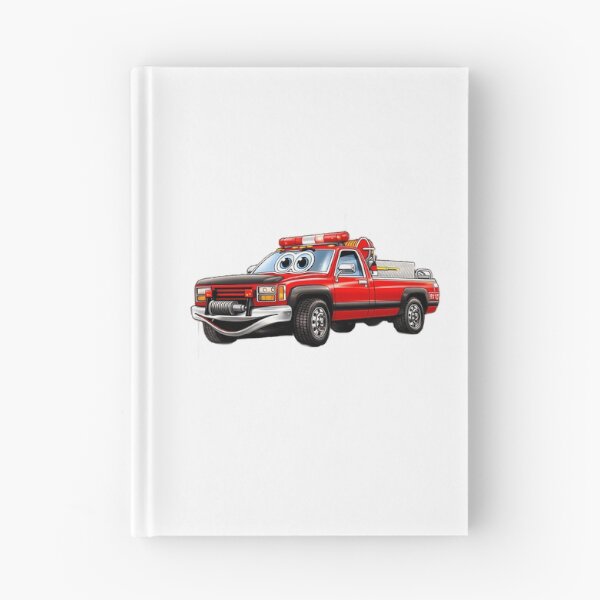 Item preview, Grass Fire Truck Cartoon designed and sold by ca-rlyneder.