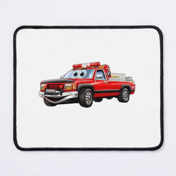 Item preview, Grass Fire Truck Cartoon designed and sold by ca-rlyneder.