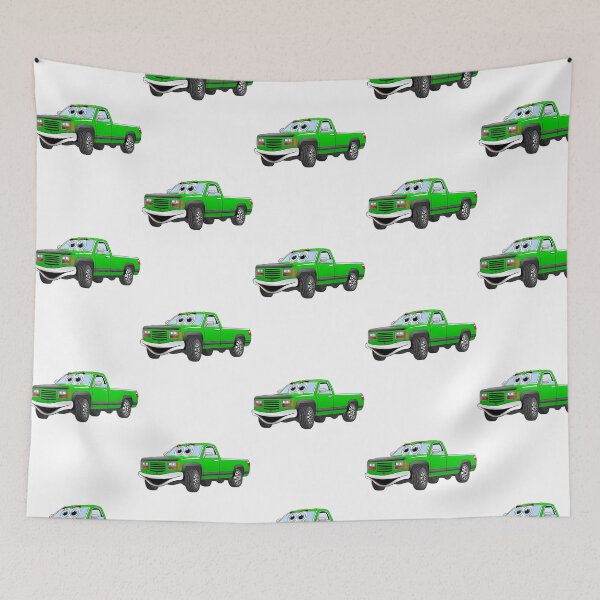 Item preview, Green Pick Up Truck Cartoon designed and sold by ca-rlyneder.