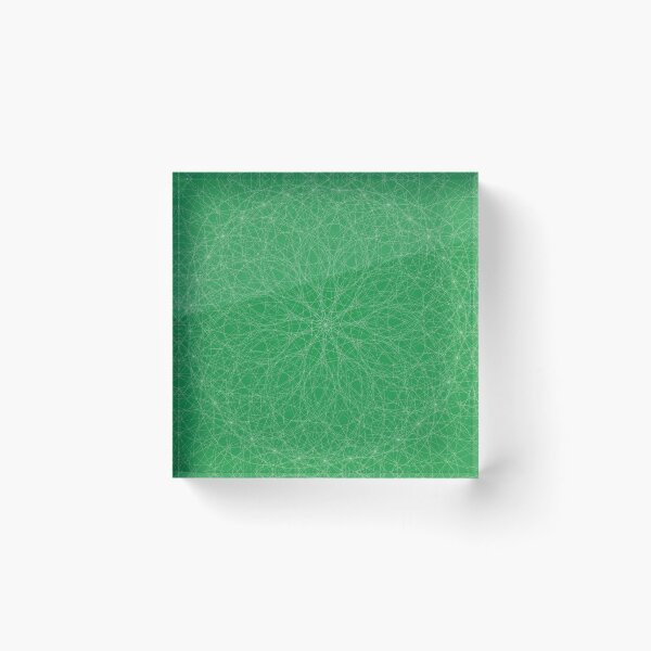 Item preview, Emerald Green Starburst Mandala with Fine Linework designed and sold by tryandplay.