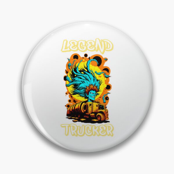 Item preview, Husband Dad Trucker Legend Truck Driver Sticker T-Shirt 2023 designed and sold by ca-rlyneder.