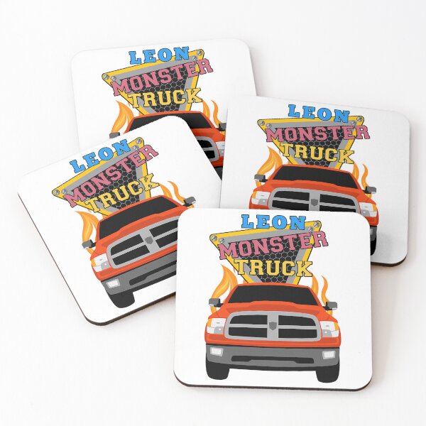 Item preview, Leon Name With Monster Truck designed and sold by ca-rlyneder.